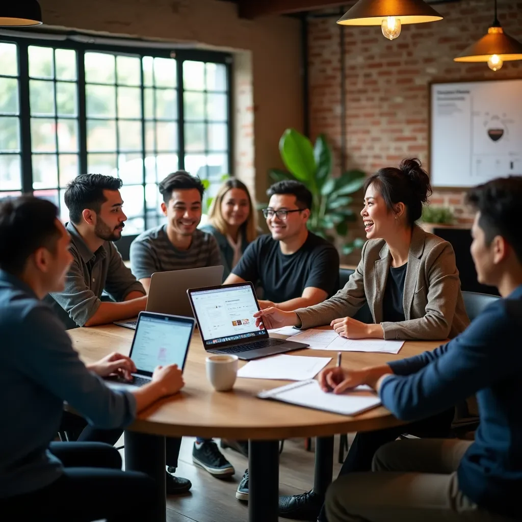 Professional business solutions illustration